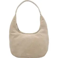 Hide & Stitches Brazos Schoudertas - Buidel - Hobo - Tas - Suede - Leer - Shopper - Leren Dames Tas - Zand