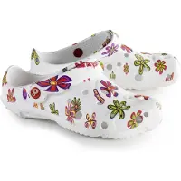 Schu'zz Schuzz Damen Clog Badeschuhe Globule Femme imprimé Pop flower / Multicolor-38