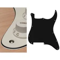Boston ST-300-VW pickguard, Stallion, no holes (only screw holes), 3 ply, vintage white