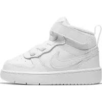 Nike Court Borough Mid 2 leren sneakers - wit Jongens/Meisjes Leer Meerkleurig - maat 22