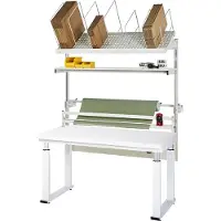 RAU inpaktafelsysteem 03 Werkbank serie adlatus 600, B 2000 x D 900 x H 740-1140 mm, HPL blad, tot 600 kg