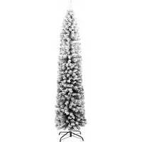 vidaXL Kunstkerstboom Groen 240 cm PVC en Staal en Kunststof