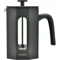 Klausberg KB7678 Piston Coffee & Tea Brewer - 0.80L - RVS & Boro-glas - Octagonaal Design - Veilig & Afwasmachinebestendig