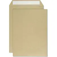 Netuno Akte enveloppen A5 - zonder venster - C5 - 162 x 229 mm - 500 stuks - zelfklevend met plakstrip - 90 gram - Bruin -