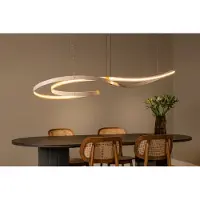 Lucide SLALOM - Hanglamp - LED Dimb. - CCT - 1x80W 2200K/4000K - Beige