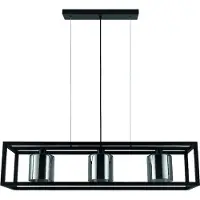 Eglo Eetkamer hanglamp Brisling met smoke glas