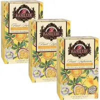 Sarcia.eu BASILUR Fruit Infusions - cafeïnevrije vruchtenthee met passievrucht-, mandarijn- en citrussmaken, in 20 x 2g zakjes.