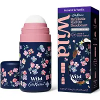 Wild x Cath Kidston Roll-on Deo Navulbaar Kokos & Vanille Starterspack - 50ml