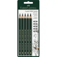 Faber-Castell grafietpotloden set - serie 9000 Jumbo - set met 5 hardheden - FC-119397