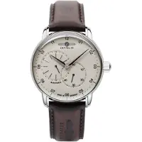 Zeppelin Analoog horloge 'New Captain's Line' beige / donkerbruin