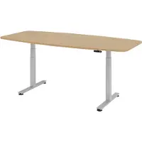 Hjh OFFICE PRO XDSM 22 S - Eiken 220 x 103 Tafelhoogte I Elektrisch in hoogte verstelbaar