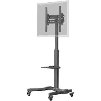 Goobay Tv presentatiestandaard voor 37-70 inch schermen - Pro - Hoogte verstelbaar - Tot 50kg - Zwart