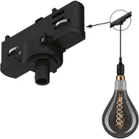 Paulmann 91387 91387 230V-railsysteemcomponenten Pendelophanging ProRail3 Zwart