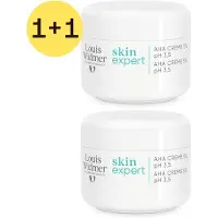 Louis Widmer Skin Expert AHA Crème 5% pH 3,5 Zonder Parfum 2x50 ml Crème