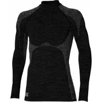 Heatkeeper Thermo ondergoed heren - Warm Thermoshirt Lange mouw - Techno - Zwart / M