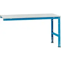 Manuflex aanbouwtafel UNIVERSAL Standaard, tafelblad kunststof, 1750 x 1000, lichtblauw