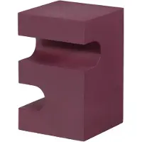 Woood Jessa Bijzettafel - Metaal - Paars/Bruin - 48x30x30