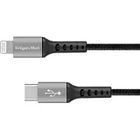 Krüger&Matz Krüger & Matz - USB-C naar Lightning Kabel - 1m - MFi-gecertificeerd - Snelladen