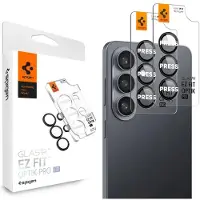 Spigen Optik Pro EZ Fit Lens Protector - Cameralens bescherming (2-pack) voor de Samsung Galaxy S26 Plus - Zwart