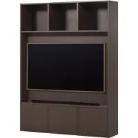 Woood Meggy Tv Opbergkast - Grenen hout - Middenbruin - 215x160x40