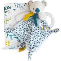 Doudou et Compagnie YOCA DE KOALA Doudou rammelaar - DOUDOU EN MAATSCHAPPIJ - PLUSH / Doudous - Geel - Pluche