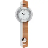 AMS funkwandklok, met radiogestuurd uurwerk, afmetingen 25x70x7 cm, modelnummer 5271