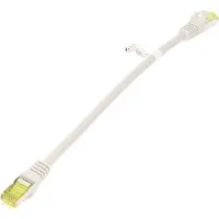 Goobay 25m RJ45 patchkabel CAT 6A S/FTP (PiMF), 500 MHz, met CAT 7 ruwe kabel, grijs LSZH halogeenvrij, koper