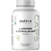 Nutri+ L-Arginine L-Citrulline Aminozuur Caps 360 St