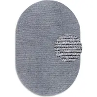Villeroy & Boch Wollen Vloerkleed Francois Ovaal - Grijs Ovaal: 160 x
