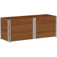 vidaXL Plantenbak 150x50 cm massief grenenhout bruin