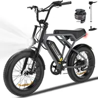Colorway Elektrische Fiets BK29G - 20*4.0 Inch Fatbike - Mountain Snow EBike met Afneembare 36V 12Ah Lithium Batterij - City Commuter E-Bike - IP54 Waterdicht