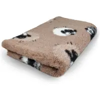 Vetbed Farm Animals - Woolly Sheep - Bruin - Antislip Hondenmat - 2 Stuks - 75 x 50 cm - Hondenbed - Benchmat - Voor Honden - Machinewasbaar Hondenkleed