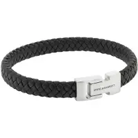 Steel & Barnett Leather Bracelet Archie Zwart heren