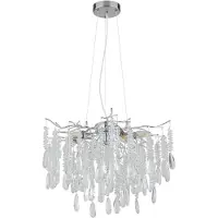 Globo Hanglamp Kinga zilvergrijs Ø 60cm