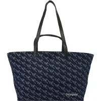 Desigual Shopper 'ARCO CAHUIL' blauw / donkerblauw / wit
