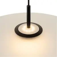 Lucide MENGA - Hanglamp - Ø 60 cm - LED Dimb. - 1x18,6W 2700K - Opaal