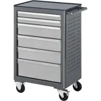 RAU Verrijdbare werkbank 675, B 675 x D 450 x H 950 mm, metaal