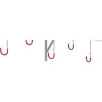 WSM Fiets-ophangsysteem , 1-zijdig, voor banden tot B 65 mm, B 2600 x D 350 x H 350 mm, Diefstalbeveiliging, staal, 8 ophangplekken