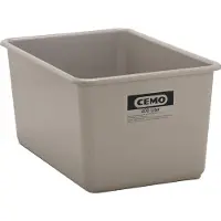 Cemo Rechthoekige container Standaard, GFK, 400 l, grijs