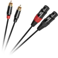 Cabletech Serie - Audiokabel - 1m - XLR tot 2RCA