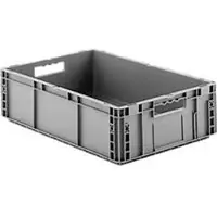 Ssi Stapelbak Eurobox MF 6170 - polypropeen - L 600 x B 400 x H 170 mm - 30,8 L - open handgrepen - grijs
