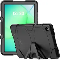 Ntech Tablet hoes Geschikt voor Samsung Galaxy Tab A11 Plus hoes Extreme Robuust Armor Case Hoesje - Tablet hoes Samsung Tab A11 Plus screenprotector Ingebouwde Extreme protectie Army Backcover hoes -