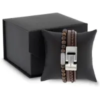 Steel & Barnett - Geschenkset Heren - Duo Set Bruin - Maat S