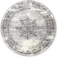 Home Collection Vloerkleed Lydia Rond - Lichtgrijs ø 160 cm