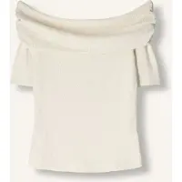Freebird Dames Tops & T-shirts Tokyo Ss - Gebroken Wit - Maat XL
