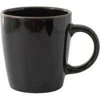 Home Deco Factory Mok - zwart - 40 cl - keramiek - vaatwasserbestendig
