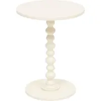 Atmosphera Créateur d'intérieur® Bijzettafel/salontafel Alexa - ivoor - MDF hout - rond - Planten verhoger - D38 x H50 cm