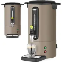 Hendi Percolator - roestvrij staal - non-drip kraan - 7L - taupe