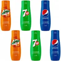 SodaStream Set van 6 2x concentraten (Pepsi+Mirinda+7UP)