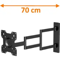 XTRARM Axis XL Black 70 cm TV Beugel